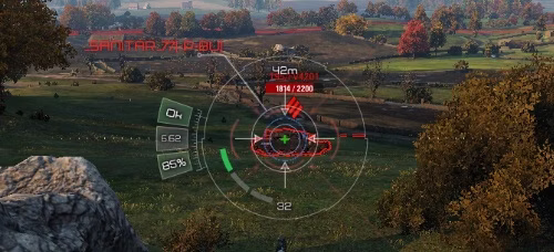 Удобный прицел Калибр (Caliber) для World of Tanks
