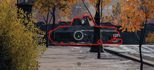 Прицел White Mini 3 для World of Tanks