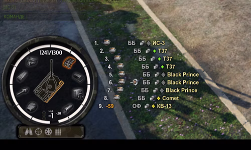 Дамаг панель Rabbit для World of Tanks.