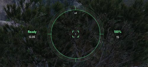 Прицел Ready для World of Tanks.