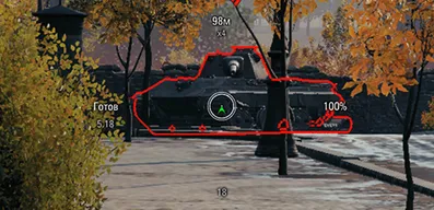 Прицел White Mini 3 для World of Tanks